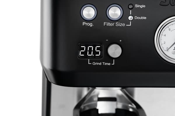 Kaffemaskin - Espresso- och Cappuccinomaskin - Integrerad ZERO STATIC™ kaffekvarn - Svart - Grind &amp; Infuse Perfetta 1019 Solis