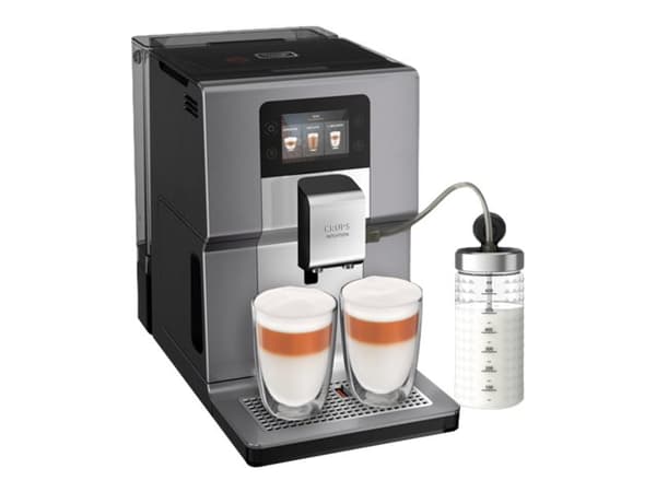 Krups Intuition Preference+ EA875E10 - Automatisk kaffemaskin med melkeskummer - 15 bar - krom