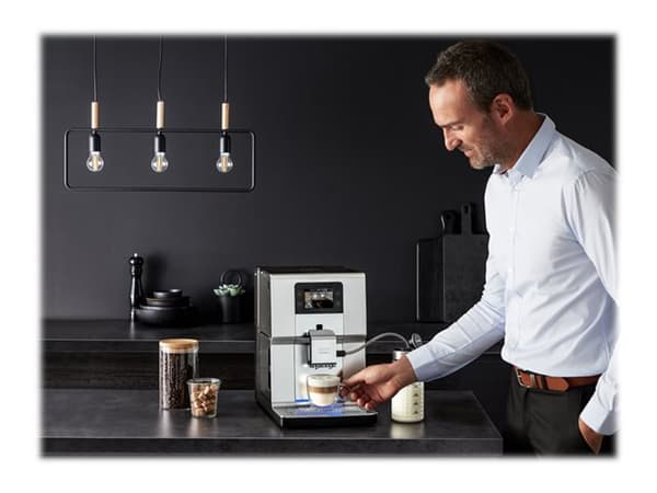 Krups Intuition Preference+ EA875E10 - Automatisk kaffemaskin med melkeskummer - 15 bar - krom