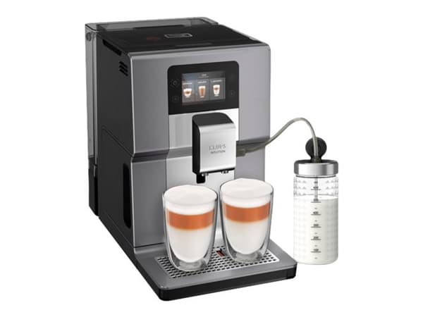 Krups Intuition Preference+ EA875E10 - Automatisk kaffemaskin med melkeskummer - 15 bar - krom