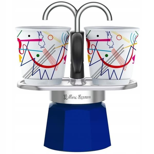 Bialetti MINI EXPRESS Kandinsky kaffemaskin 90 ml 2 koppar