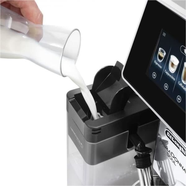Kaffemaskin - DeLonghi - PrimaDonna ECAM610.55.SB - 2,2 L - 15 bar - LatteCrema