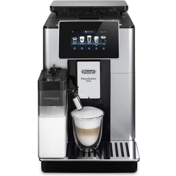 Kaffemaskin - DeLonghi - PrimaDonna ECAM610.55.SB - 2,2 L - 15 bar - LatteCrema