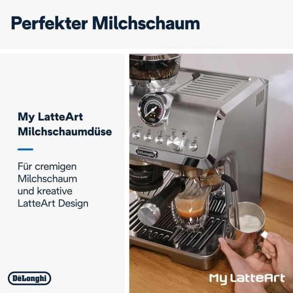 De'Longhi La Specialista Arte Evo EC9255.T Espresso-maskin med kvarn, kallbryggningsfunktion, 8 malningsnivåer, 15 bar.