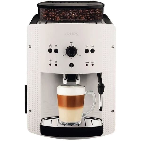 KRUPS - Espressokvarn - 1450W - avtagbar tank 1,7 L - kapacitet 260g - Essential - vit -EA810570