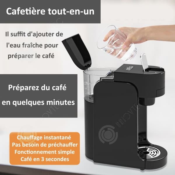 INN® Kaffemaskin 350ml Kapsel Kaffemaskin Mini Hushålls Helautomatisk Kaffepulver Användning