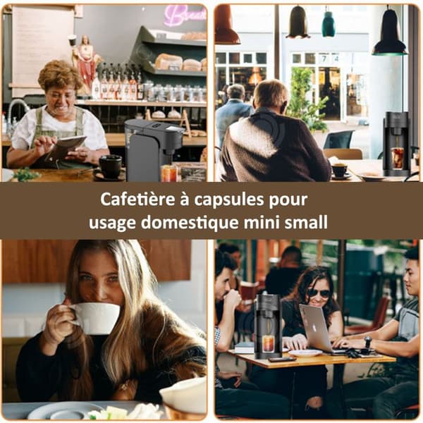 INN® Kaffemaskin 350ml Kapsel Kaffemaskin Mini Hushålls Helautomatisk Kaffepulver Användning