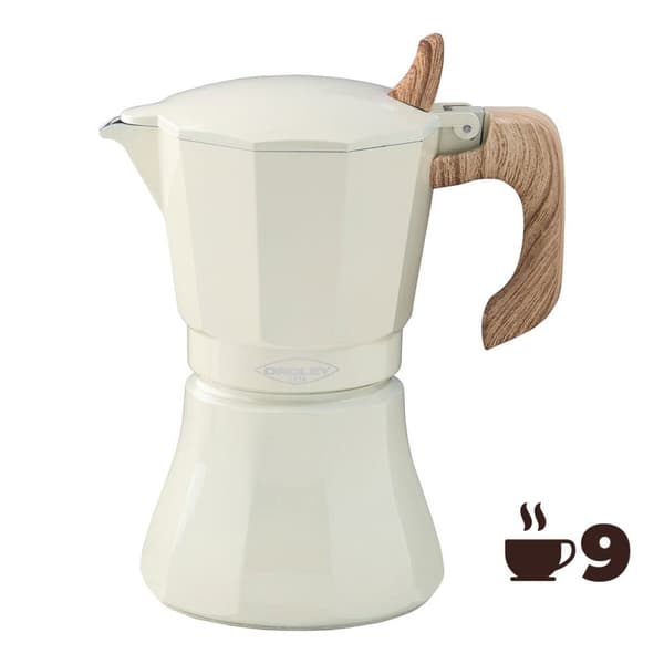 Italian Kaffekanne Oroley Petra Krem Aluminium 9 Kopper