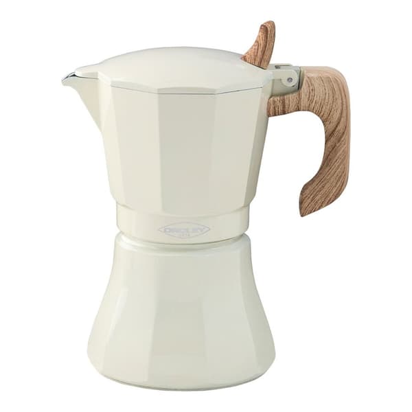 Italian Kaffekanne Oroley Petra Krem Aluminium 9 Kopper