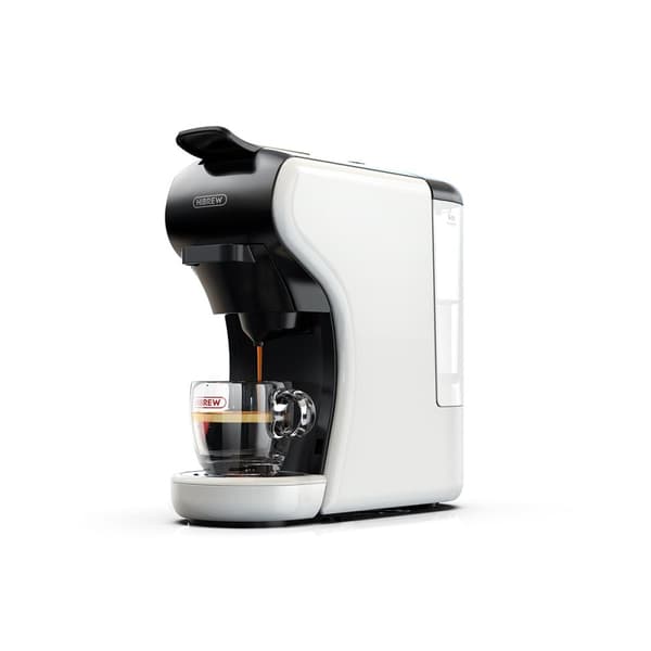 HiBREW H1A 4-i-1 kaffebryggare med flera kapslar, varm- och kallpressningssystem, 1450 W, 19 bar