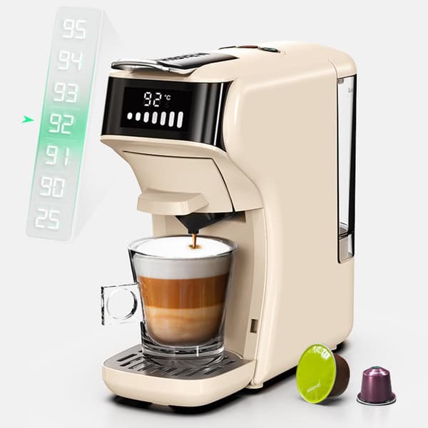 Hibrew H1B 6-i-1 Kaffebryggare 600ml Vattentank 19 Bar Tryckutvinning Kall/Varmt Läge LED-indikator