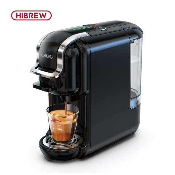 Hibrew H2B 5-i-1 kapselmaskin, 19 bar, med vattennivåmarkering, 600 ml vattentank