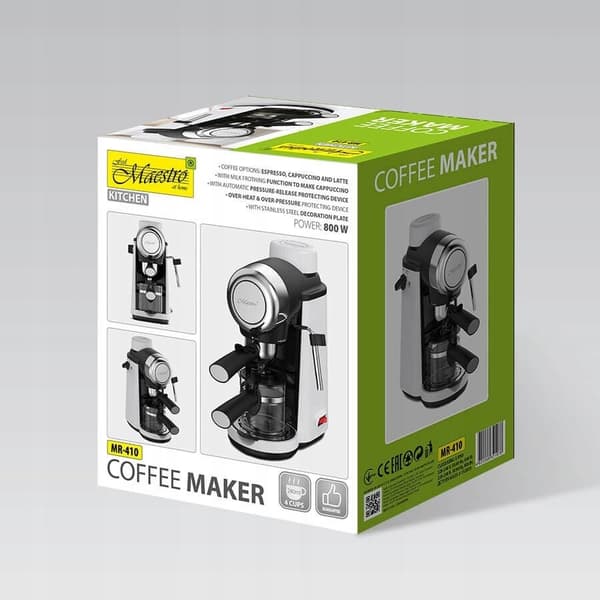 Kolvkaffebryggare 800W MAESTRO MR-410