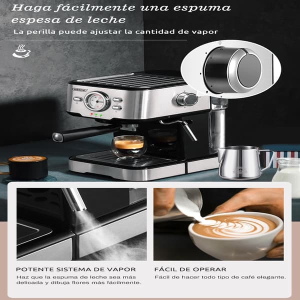 Hibrew H5 Kaffebryggare 20 Bar Halvautomatisk Espressomaskin 1,5L Kapacitet