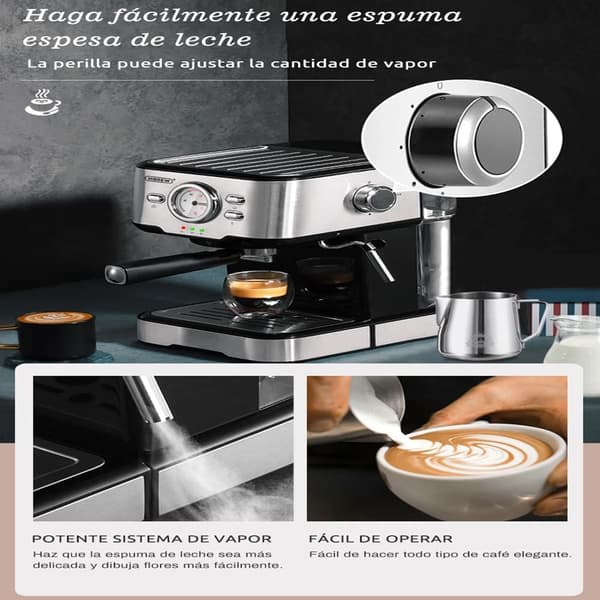 Hibrew H5 Kaffebryggare 20 Bar Halvautomatisk Espressomaskin 1,5L Kapacitet