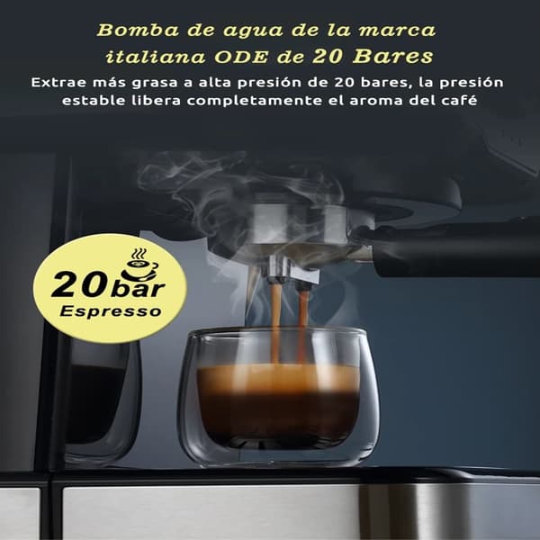 Hibrew H5 Kaffebryggare 20 Bar Halvautomatisk Espressomaskin 1,5L Kapacitet