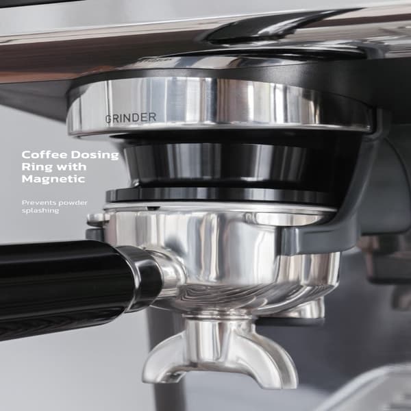 HiBREW H7A Espressomaskin med dubbelt pannasystem, 20 bar, nominell effekt 1380~1550W, 2,8 tums kapacitet