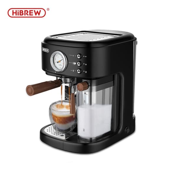 HiBREW H8A 19 bar espressomaskin, nominell effekt 1050-1250W