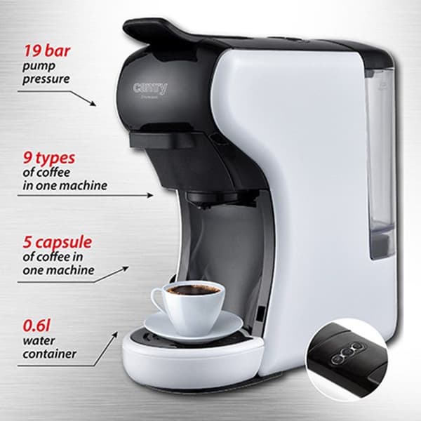 Espressomaskin - CAMRY - CR 4414 - Multikapslar - 19 barer - 0,6L - 1450W