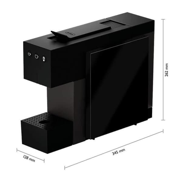 K-fee System 710257 Fyrkantig Kaffekapselmaskin Svart Blank 1455 - 4053528002571