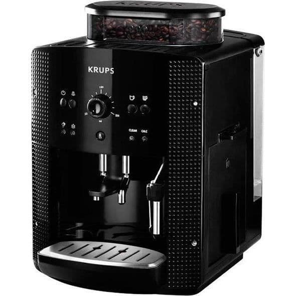 KRUPS Kaffemaskin med kvarn, 2 koppar espresso samtidigt, Automatisk rengöring, EA810870