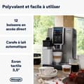 Miniatyrbild 2 av 4: Delonghi - ECAM372.95.TB - De'Longhi Dinamica Plus, kaffe- och cappucinomaskin med kvarn, titan/svart
