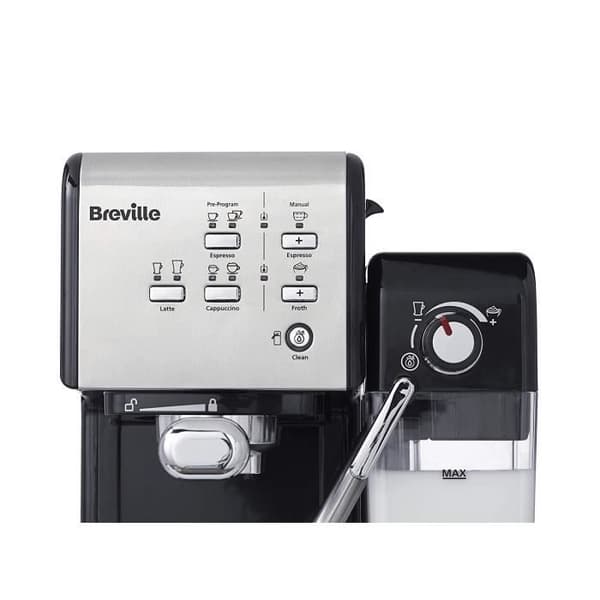 Breville - Prima Latte II espressomaskin - latte och cappuccino - professionell pump 15 bar och mjölkskummare -