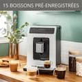 Miniatyrbild 5 av 5: KRUPS Bean kaffemaskin Bönkvarn, 15 samtidiga 2-koppars drycker Espresso och Cappuccino kaffebryggare Evidence EA890110