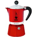 Miniatyrbild 1 av 4: Bialetti 4962 - KVM SWITCH - Espressomaskin för 3 koppar, aluminium, röd, 30 x 20 x 15 cm