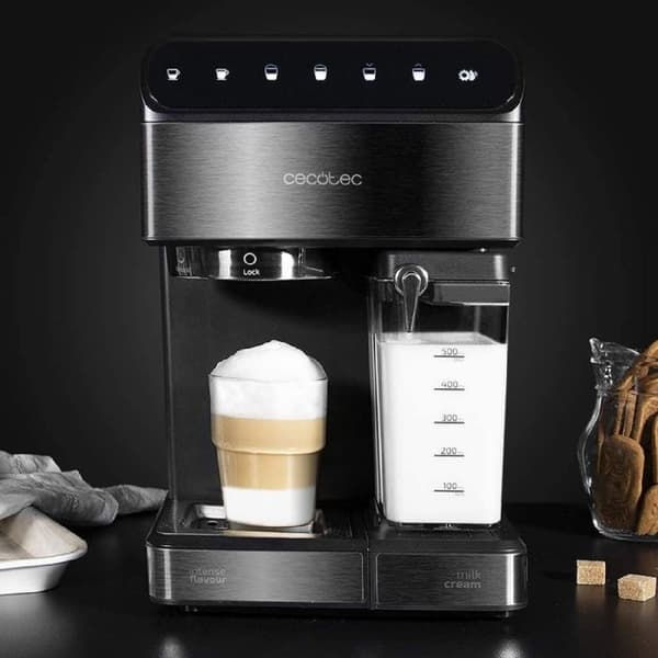 Cecotec Halvautomatisk Power Instant-ccino 20 Touch Nera Series kaffemaskin. 20 bar Tryck, 1,4 L, 6 funktioner, Värme