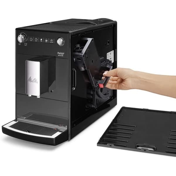 Melitta , Purista, Svart, F230-102 Automatisk espressomaskin med bönkvarn, kompakt, tyst - 6766028