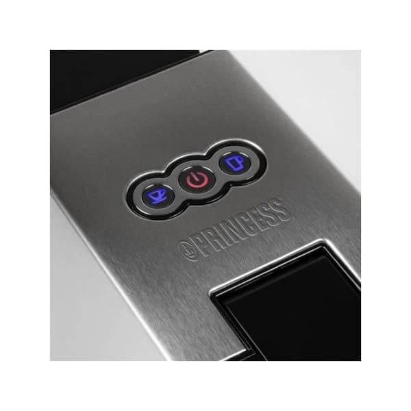 Princess 249451 01.249451.01.001 Kapselmaskin silver, svart kompatibel med E.S.E pad, One Touch