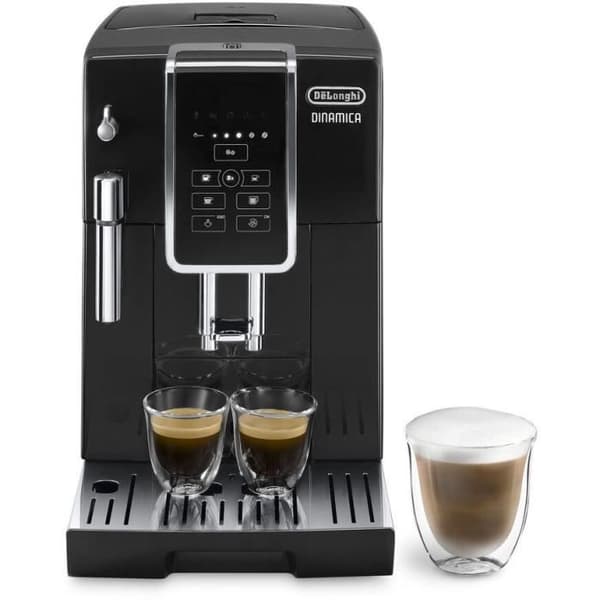 Espressomaskin - DELONGHI - ECAM 350.15.B - DINAMICA - Med kvarn - 4 recept - Svart