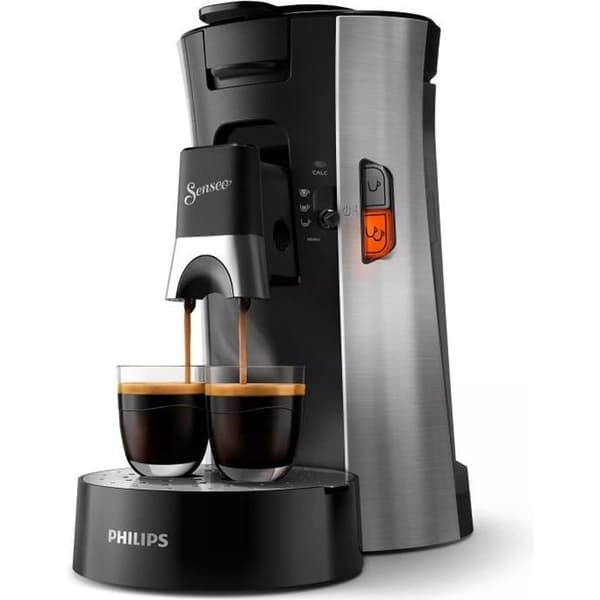 Philips Senseo® Select kaffemaskin, 3 kaffeinställningar, Crema Plus, rostfritt stål (CSA250/10)