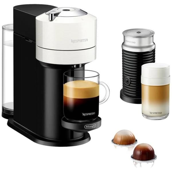 DeLonghi MC DE DL-NESPRESSO ENV120.WAE FXHU 0132192009 Kapselmaskin vit/svart med Aeroccino