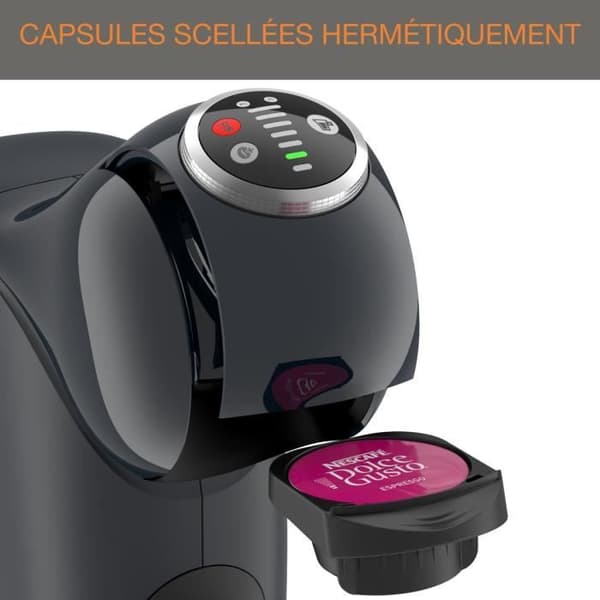 KRUPS Nescafé Dolce Gusto Multidrink kaffemaskin, Kompakt, Högtryck, XL-funktion, Automatisk avstängning, Genio S KP340B10