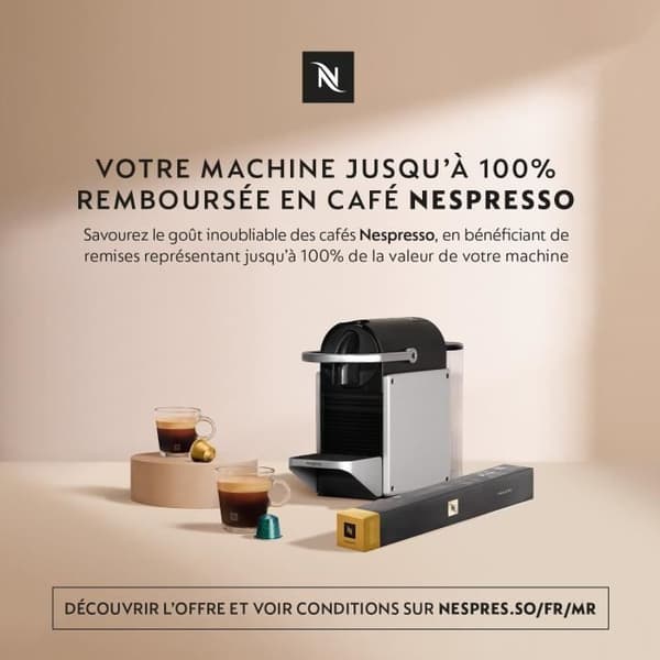 KRUPS Nespresso Inissia Kaffemaskin NESPRESSO för Espresso-kapslar, Tryck 19 bar, Automatisk avstängning, Röd, YY1531FD