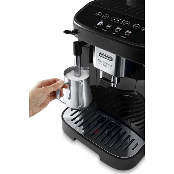 Automatisk espressomaskin med kvarn - DELONGHI - Magnifica Evo ECAM290.22.B - 1450W - 3 drycker - 1,8L - Svart