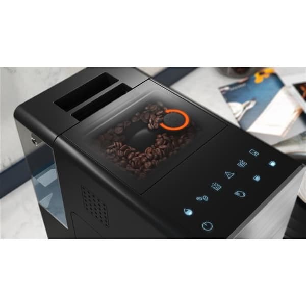 Automatisk kvarn espressomaskin - BEKO CEG5311X - Svart / Rostfritt stål - Ultrakompakt - 1350 W / 15 barer