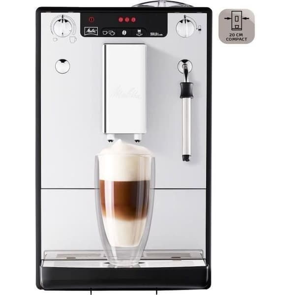 MELITTA Solo &amp; Milk Bean Grinder Kaffemaskin - Silver