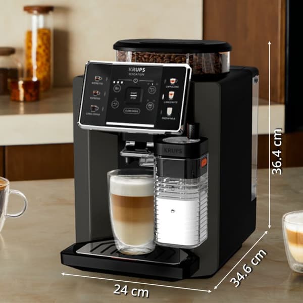 Kaffemaskin bönor Sensation Mjölk M50 Svart
