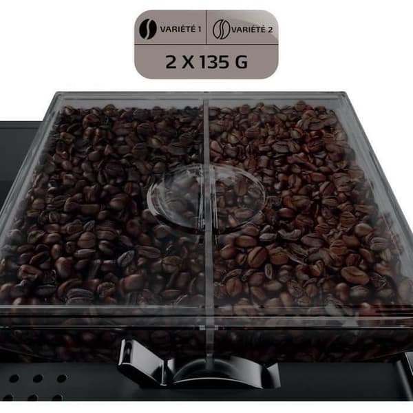 MELITTA CI Touch F630-101 Kahvinkeitin jauhimella - Irrotettava säiliö 1,8 l - 2 papusäiliötä - Kosketusnäyttö - Hopea
