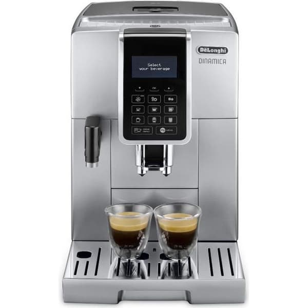 Espressomaskine med kværn - DELONGHI - ECAM 350.75.S - Dinamica - 1,8 liter - Tankkapacitet 300 g - Sølv