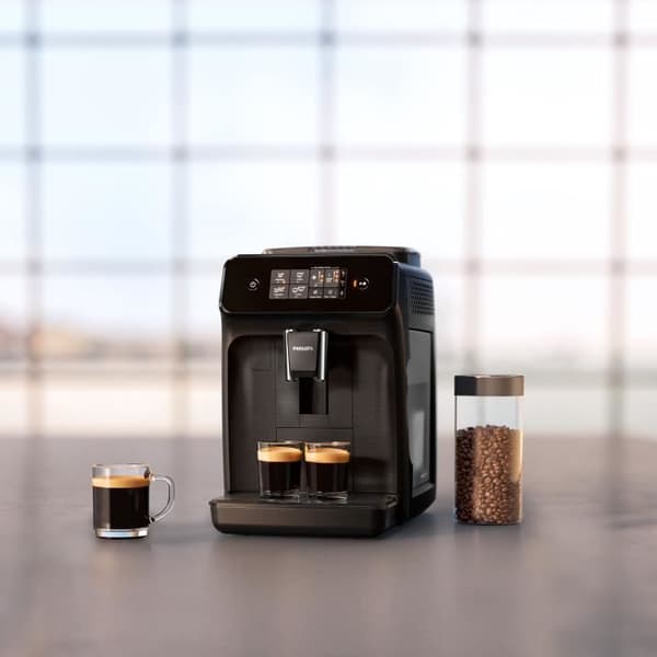 Automatisk espressomaskine med kværn - PHILIPS - EP1200/00 - 1500 W - 275 g bønner - Sort