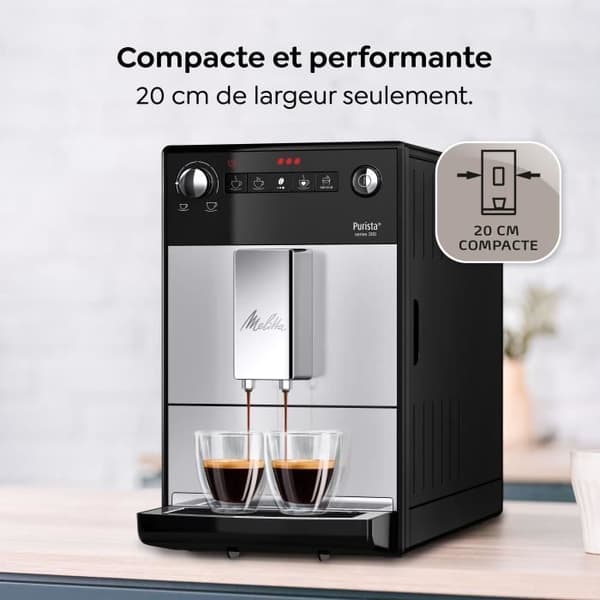 MELITTA Purista Bean-to-Ban Kaffemaskine - Sølv