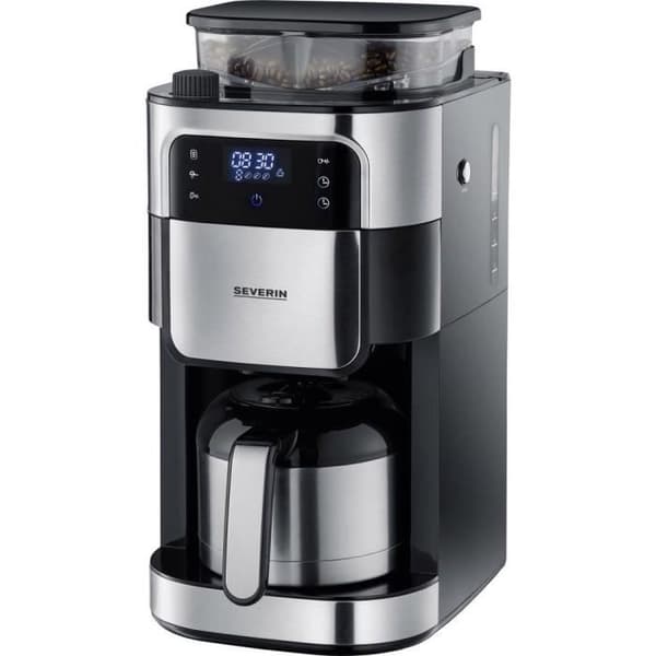 Kaffebryggare med kvarn - SEVERIN - KA4814 - Programmerbar - Isolerad kanna - 8 koppar