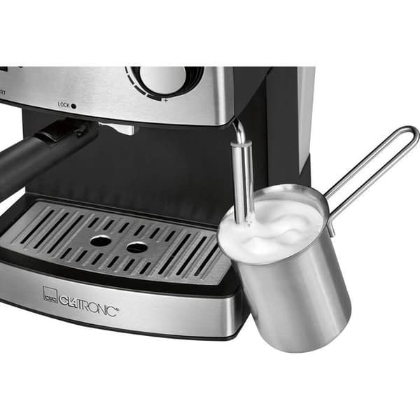 Espressomaskin - CLATRONIC - ES 3643 - 15 bar - Malet kaffe - Rostfritt stål