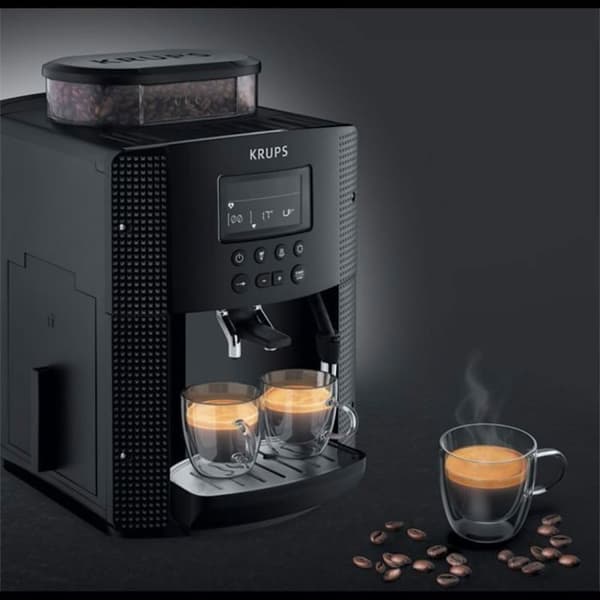 Kaffemaskin med kvarn - KRUPS - LCD-skärm - Automatisk rengöring - EA815070