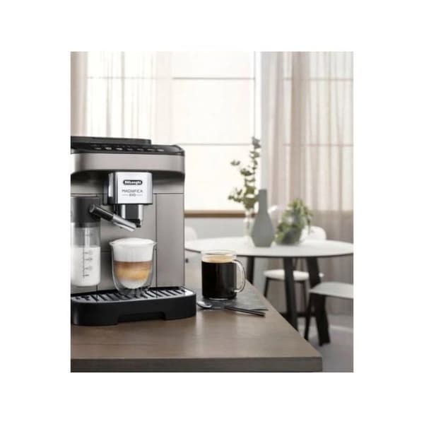 De'Longhi Magnifica Evo ECAM290.81.TB, Espressomaskin, 1,8 L, Kaffebönor, Malet kaffe, Inbyggd kvarn, 1450 W, Svart, Titanium