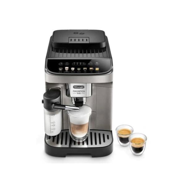 De'Longhi Magnifica Evo ECAM290.81.TB, Espressomaskin, 1,8 L, Kaffebönor, Malet kaffe, Inbyggd kvarn, 1450 W, Svart, Titanium